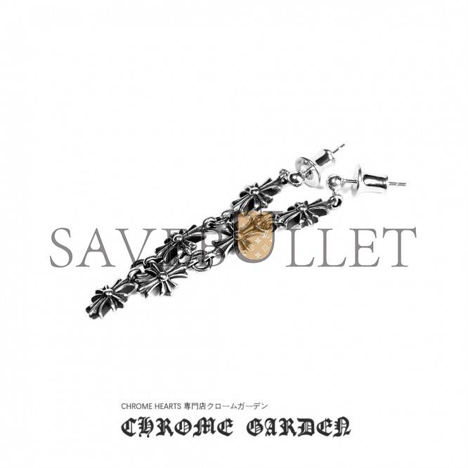 CHROME HEARTS 3 DROP CROSS EARRING CHROME HEARTS 3 DROP CROSS EARRING