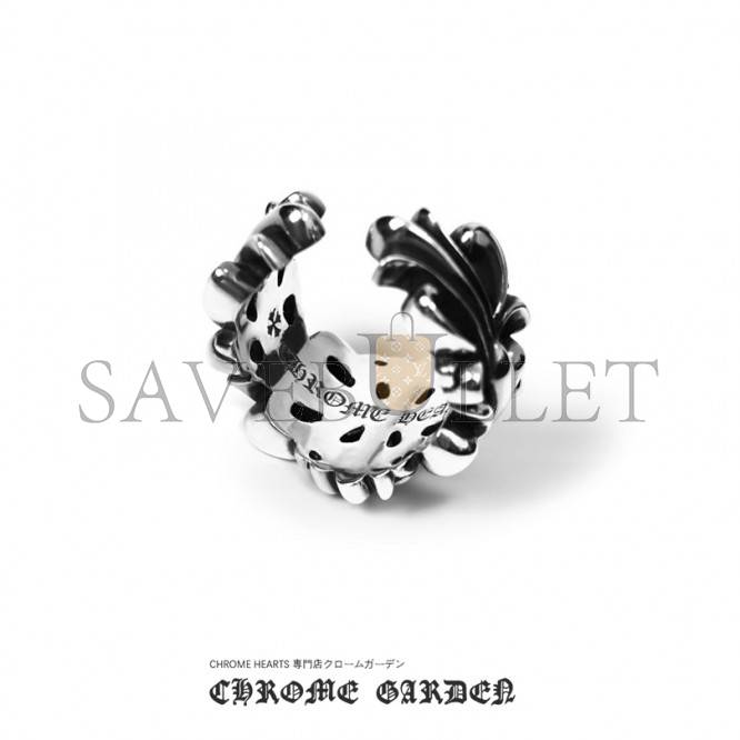 CHROME HEARTS DOUBLE FLORAL RING