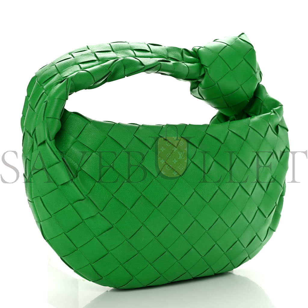 BOTTEGA VENETA NAPPA INTRECCIATO MINI JODIE PARAKEET  (25*11*6cm)