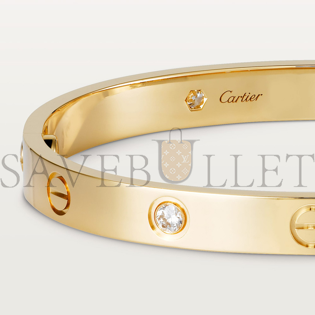 CARTIER  LOVE BRACELET, 4 DIAMONDS B6070017