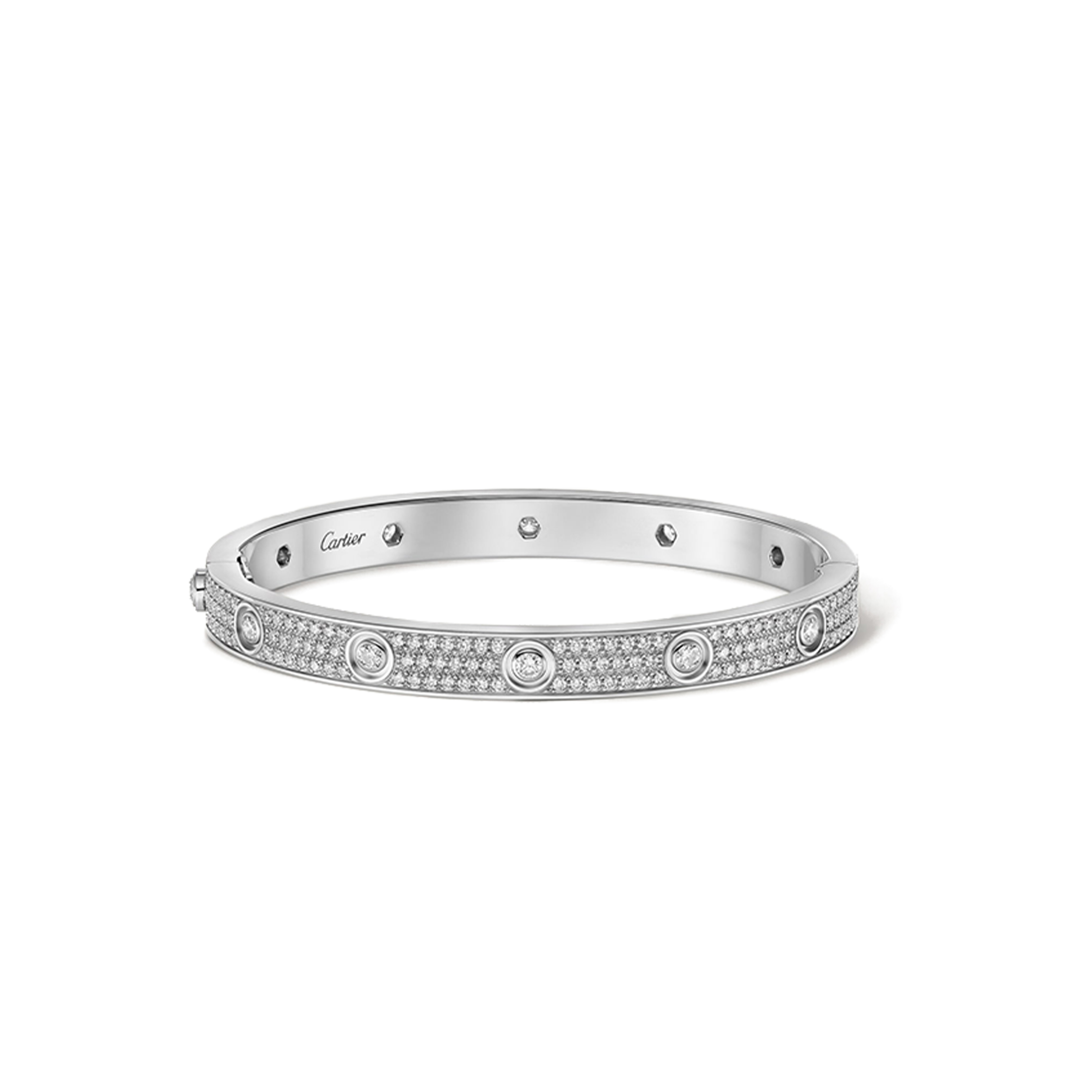 CARTIER  LOVE BRACELET, DIAMOND-PAVED N6033602