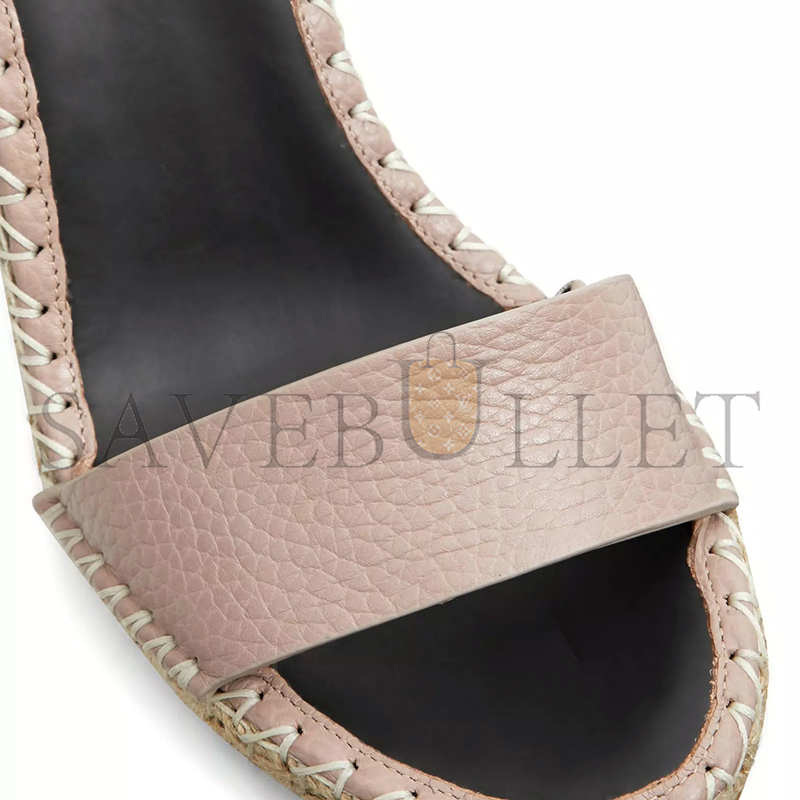 VALENTINO DOUBLE ROCKSTUD GRAINY CALFSKIN WEDGE SANDAL 105MM 5W2S0090VTO_P98 VALENTINO DOUBLE ROCKSTUD GRAINY CALFSKIN WEDGE SANDAL 105MM 5W2S0090VTO_P98