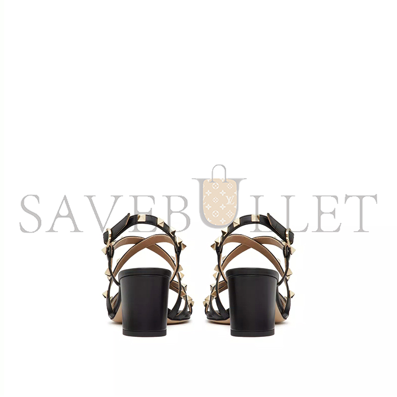 VALENTINO ROCKSTUD CALFSKIN SANDAL WITH STRAPS 60MM 5W2S0HR7VOD_0NO VALENTINO ROCKSTUD CALFSKIN SANDAL WITH STRAPS 60MM 5W2S0HR7VOD_0NO