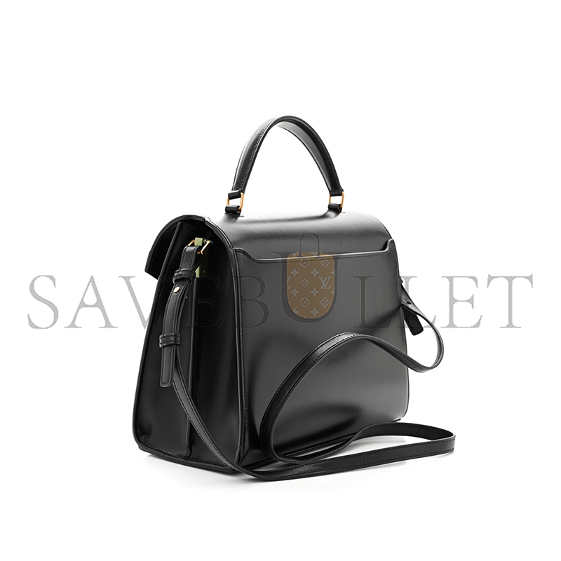 YSL CASSANDRA MEDIUM TOP HANDLE BAG IN SMOOTH LEATHER 5780001491021 (24.5*20*11.5cm)