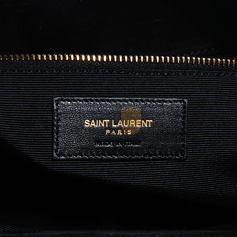 YSL CASSANDRE SHOPPER BLACK IN SUEDE 668900191372 (33*22*15cm)