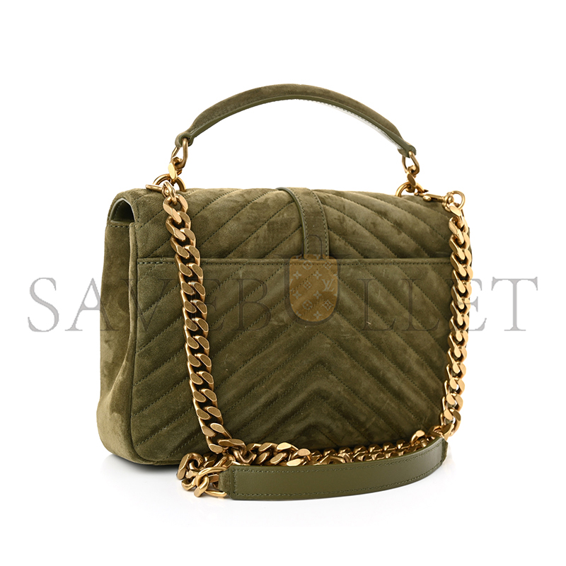 YSL COLLEGE MEDIUM IN QUILTED SUEDE 6002791U8073206 (24*17*6.5cm)