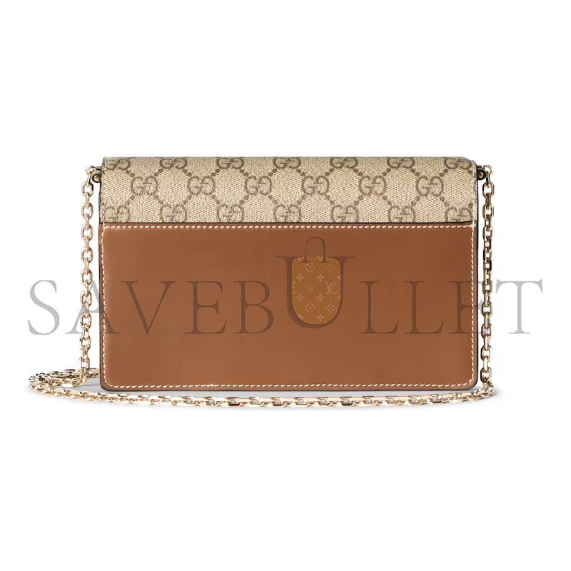 GUCCI GG EMBLEM WALLET ON CHAIN ‎838151AAEV22751 (20*13*4cm)