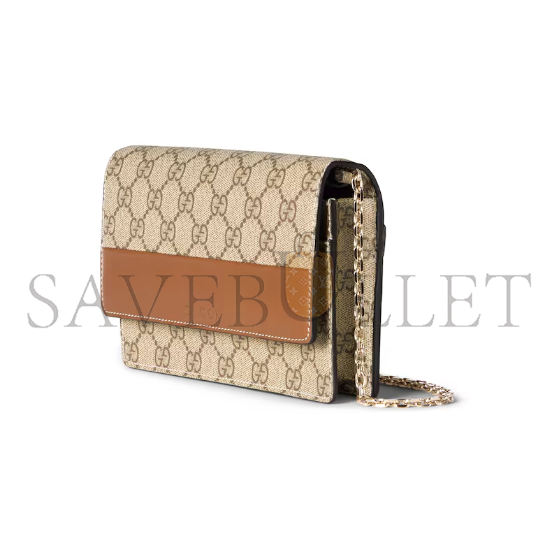 GUCCI GG EMBLEM WALLET ON CHAIN ‎838151AAEV22751 (20*13*4cm)