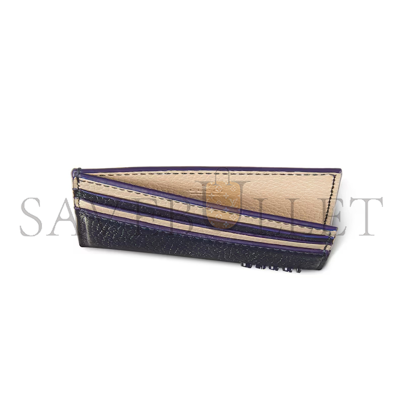 GUCCI BI-COLOR CARD CASE WITH GUCCI LOGO ‎817043AAEGG4043 (10*8cm)