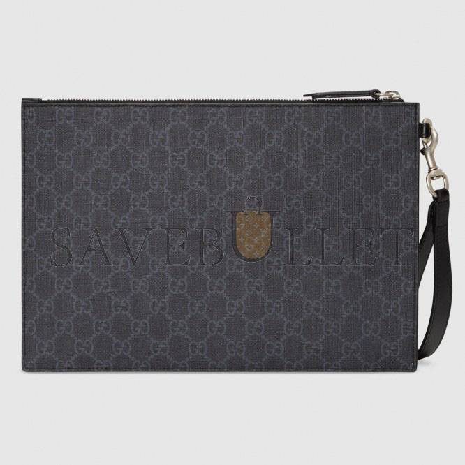 GUCCI BESTIARY POUCH WITH KINGSNAKE 473904(30*20*1.5cm)