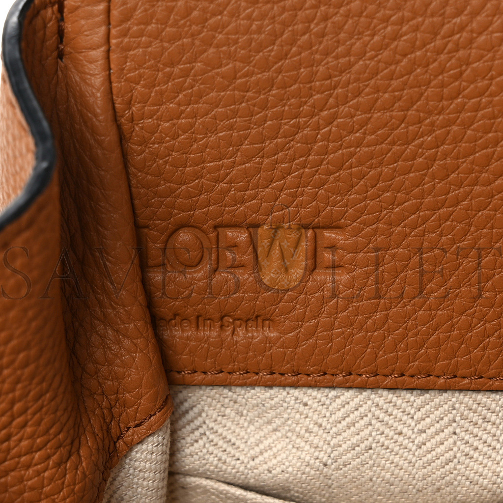 LOEWE CALFSKIN MINI HAMMOCK SHOULDER BAG TAN (20*16*10cm)