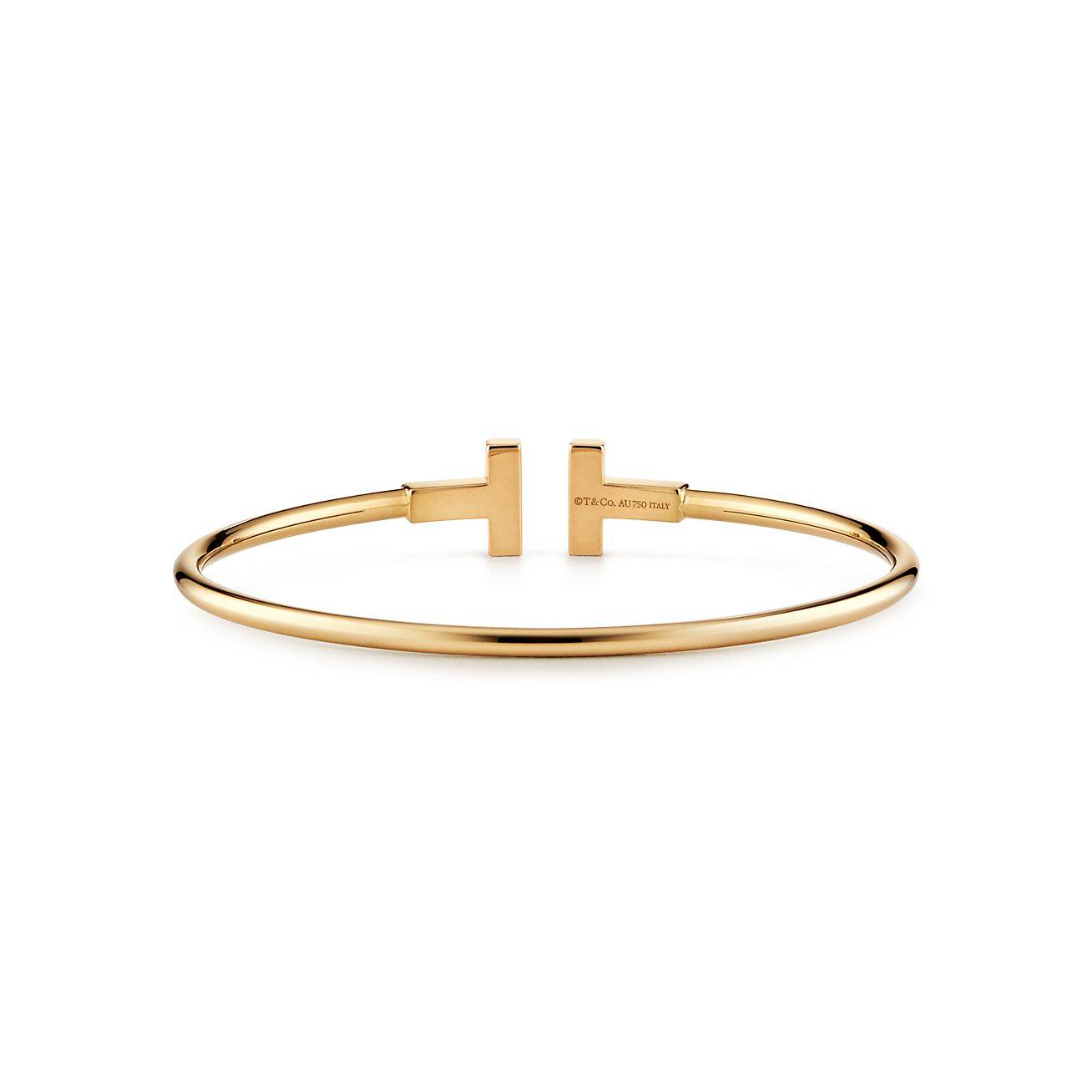 TIFFANY T WIRE BRACELET IN 18K GOLD